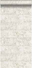 Origin tapet kalksten i halvstensmur - beige - Hemmavid.se