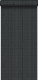 Origin tapet vävd struktur - mörkgrått - Hemmavid.se