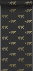 Origin tapet pantrar - svart och guld - Hemmavid.se