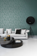 Origin tapet palmblad -  smaragdgrönt - Hemmavid.se