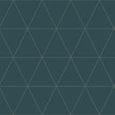 Origin tapet grafiska trianglar - blått - Hemmavid.se