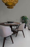 Origin tapet grafiska trianglar - varmt grått - Hemmavid.se