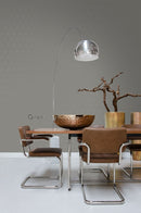 Origin tapet grafiska trianglar - varmt grått - Hemmavid.se