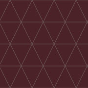 The Design Department Origin tapet grafiska trianglar - rött – mönstrad tapet för elegant väggdekoration