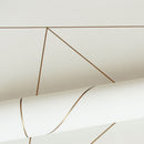 Origin tapet grafiska linjer -  beige och guld - Hemmavid.se