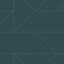 Origin tapet grafiska linjer -  mörkblått - Hemmavid.se