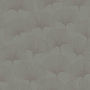 The Design Department Origin tapet gingkoblad - varmt grått – mönstrad tapet för elegant väggdekoration