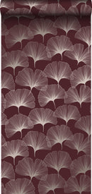 Origin tapet gingkoblad -  rött och guld - Hemmavid.se