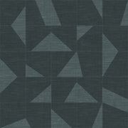 The Design Department Origin tapet motiv med vävd struktur - gråblått – mönstrad tapet för elegant väggdekoration