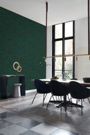 Origin tapet påfågelfjädrar - havsgrönt - Hemmavid.se