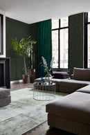 Origin tapet påfågelfjädrar - mossgrönt - Hemmavid.se