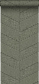 Origin tapet kakelmotiv med ormskinn - grå & oliv - Hemmavid.se