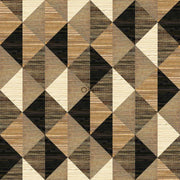 The Design Department Origin tapet XXL grässtrån - mörkbrunt och beige – mönstrad tapet för elegant väggdekoration