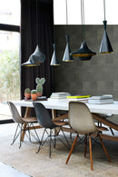 Origin tapet XXL kakelmotiv med läder look - grönt - Hemmavid.se