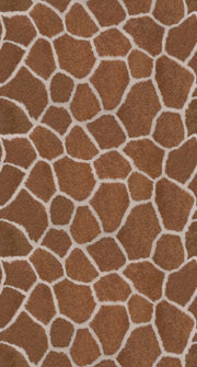 The Design Department Origin fototapet giraff mönster - brunt – mönstrad tapet för elegant väggdekoration