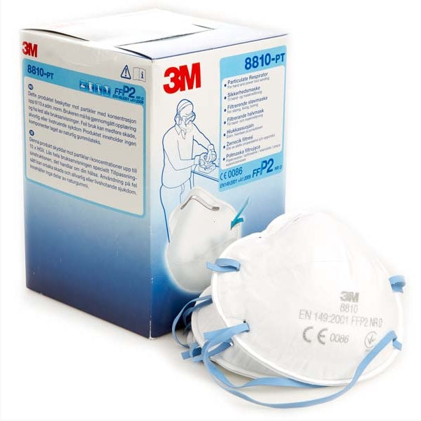 3M™ filtrerande halvmask, FFP2, utan ventil, 8810 8810 20-pack