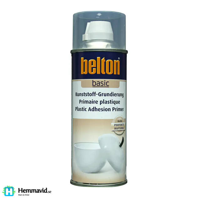 En bild på Belton spray Grundfärg, Plasthäftgrund på Hemmavid.se