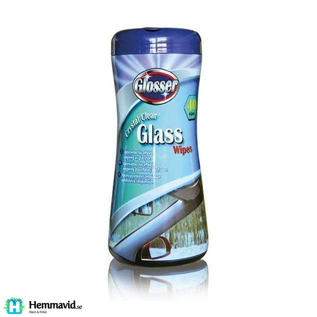 En bild på Glosser Crystal Clear Glass Wipes på Hemmavid.se