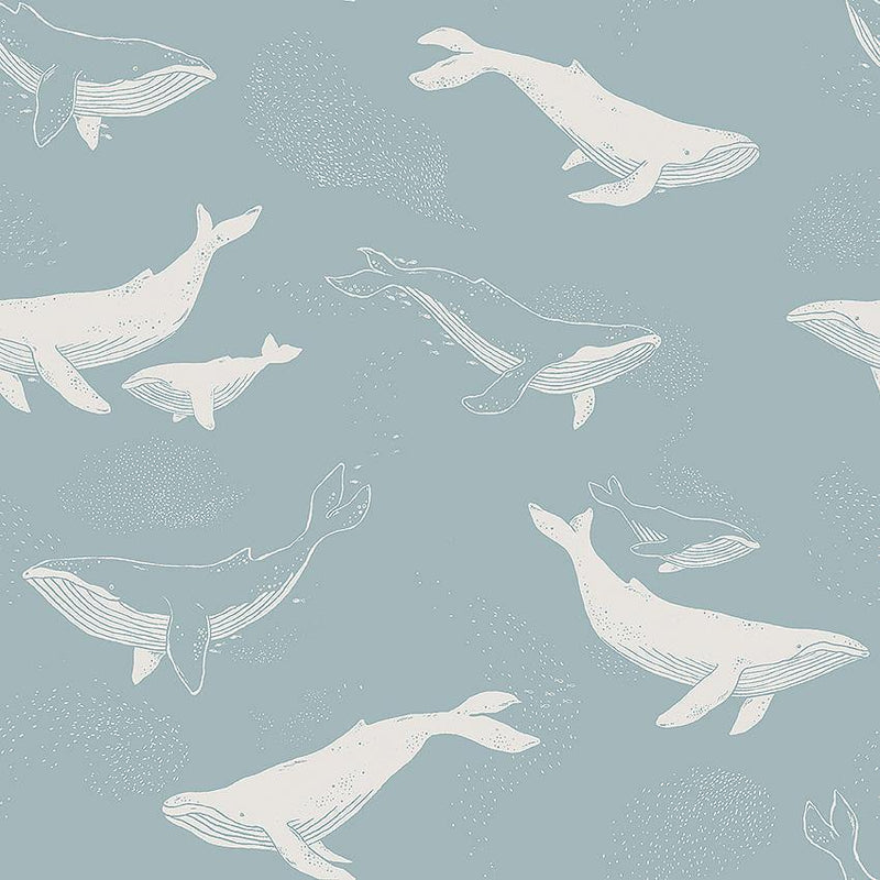 En bild på Newbie Wallpaper Wallpaper Whales 7453 på Hemmavid.se